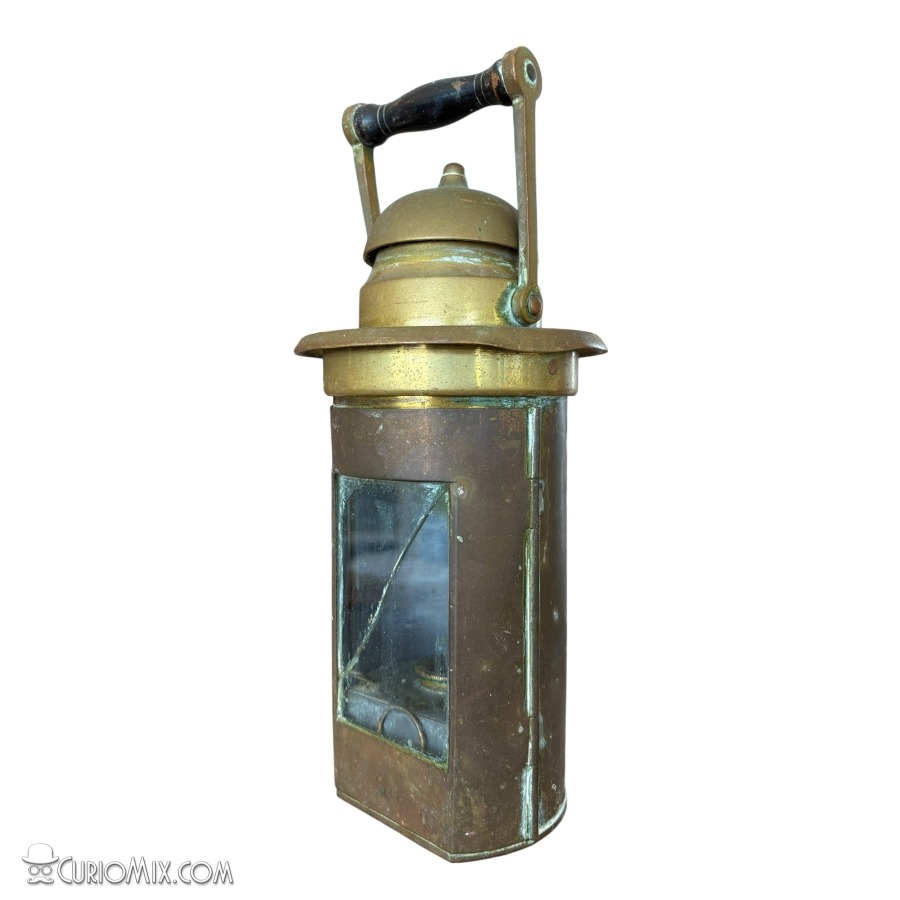 French A.F.G. Brass Lantern - Image 4