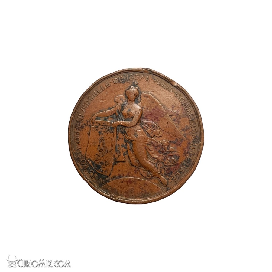 Napoleon III Medal 1867 - Image 2