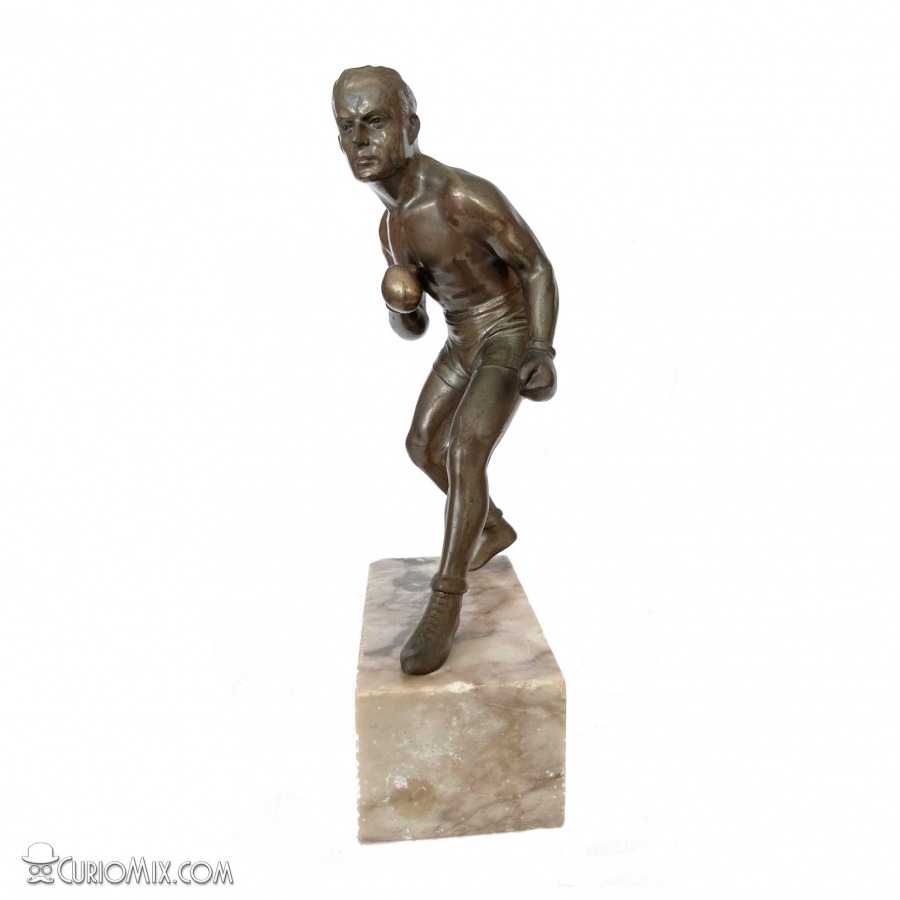 Art Deco Boxer Figure